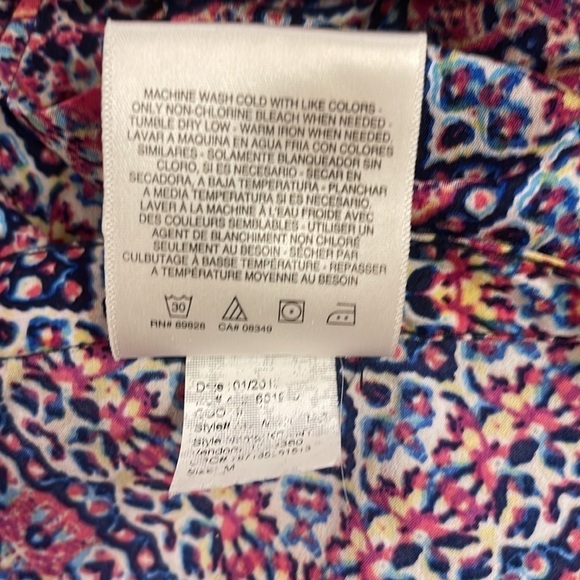 Jessica Simpson M colourful boho wide leg culottes with side zip and clasp - Picture 5 of 8